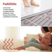 GoSmart Programozható vezetékes termosztát padlófűtéshez WiFi-vel P56S01F