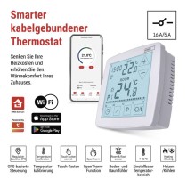 GoSmart Raumthermostat P56S01 mit WiFi, programmierbar, verkabelt