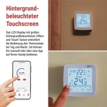 GoSmart Raumthermostat P56S01 mit WiFi, programmierbar, verkabelt