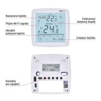 Pokojový programovatelný drátový WiFi GoSmart termostat P56S01