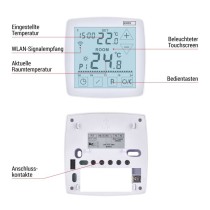 GoSmart Raumthermostat P56S01 mit WiFi, programmierbar, verkabelt