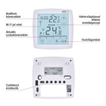 GoSmart Programozható vezetékes szobatermosztát WiFi-vel P56S01 