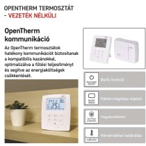 Programozható vezeték nélküli OpenTherm szobatermosztát P5611OT