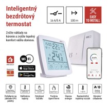 Izbový programovateľný bezdrôtový WiFi GoSmart termostat P56S11