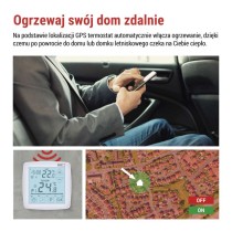 Inteligentny termostat pokojowy, bezprzewodowy, GoSmart z WiFi, P56S11