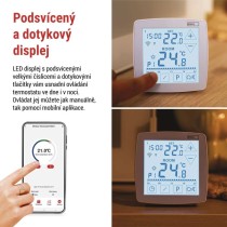 Pokojový programovatelný bezdrátový WiFi GoSmart termostat P56S11