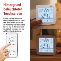 GoSmart Raumthermostat P56S11 mit WiFi, programmierbar, kabellos