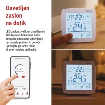 Sobni brezžični WiFi GoSmart termostat P56S11 s programiranjem