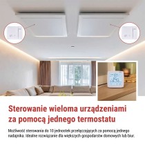 Inteligentny termostat pokojowy, bezprzewodowy, GoSmart z WiFi, P56S11