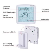 GoSmart Raumthermostat P56S11 mit WiFi, programmierbar, kabellos