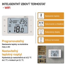 Izbový programovateľný drôtový WiFi GoSmart termostat P56201