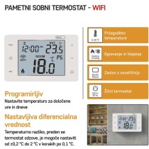 Sobni žični WiFI GoSmart termostat P56201 s programiranjem
