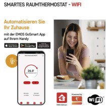 GoSmart Raumthermostat P56211 mit WiFi, programmierbar, kabellos