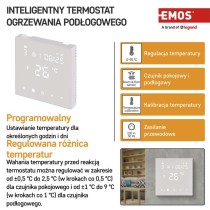 Inteligentny termostat pokojowy do ogrzewania podłogowego, GoSmart z WiFi, P56201UF