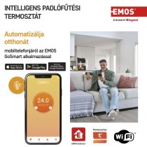GoSmart Programozható vezetékes termosztát padlófűtéshez WiFi-vel P56201UF 