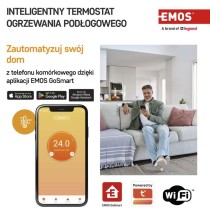 Inteligentny termostat pokojowy do ogrzewania podłogowego, GoSmart z WiFi, P56201UF