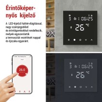 GoSmart Programozható vezetékes termosztát padlófűtéshez WiFi-vel P56201BUF