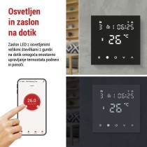 Talni žični termostat WiFi GoSmart P56201BUF s programiranjem