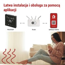 GoSmart Termostat pokojowy do ogrzewania podłogowego, P56201BUF z WiFi