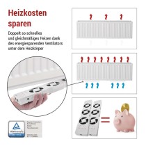 Heizkörperventilator DUO, weiß