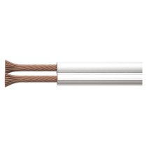 Dvojlinka netienená 2x0,50mm biela, 100m