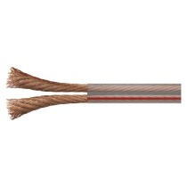 Dvojlinka netienená 2x0,75mm priehľadná, 100m