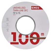 Dvojlinka netienená 2x0,75mm priehľadná, 100m