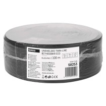 Dvojlinka ECO 2x0,5mm, čierno/červená, 100m