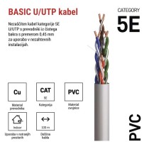 Kabel UTP CAT5E PVC BASIC 100M