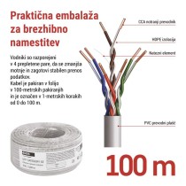 Kabel UTP CAT5E PVC CCA, 100M