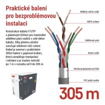 Datový kabel FTP CAT 6, 305m