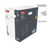 Kabel FTP Cat6, 305m