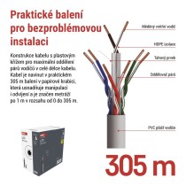 Datový kabel UTP CAT 6, 305m
