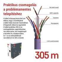 EMOS UTP kábel CAT6 LSZH 305m