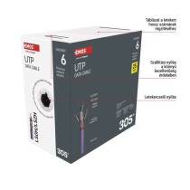 EMOS UTP kábel CAT6 LSZH 305m