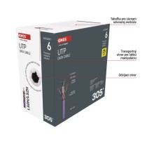 Datový kábel UTP CAT 6 LSZH, 305m