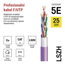 EMOS FTP kábel CAT 5 LSZH 305m