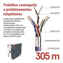EMOS FTP kábel CAT 5 LSZH 305m