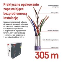 Kabel Ftp Cat5e LSZH, 305m