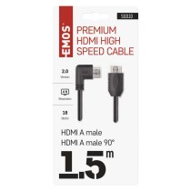 HDMI 2.0 high speed kábel A vidlica – A vidlica 90° 1,5m