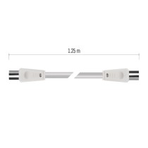 Anténní koaxiální kabel stíněný 1,25m – rovné vidlice