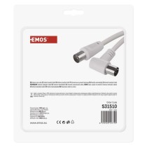 Anténní koaxiální kabel stíněný 15m – úhlová vidlice