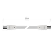 Anténní koaxiální kabel stíněný 2,5m – rovné vidlice