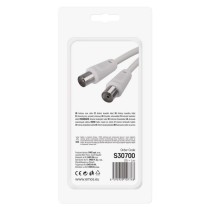 Anténní koaxiální kabel stíněný 7,5m – rovné vidlice