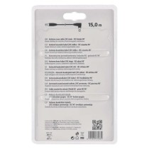 Anténní koaxiální kabel stíněný 15m - úhlová vidlice