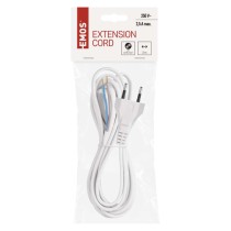 Flexo šňůra PVC 2x 0,75mm2, 3m, bílá