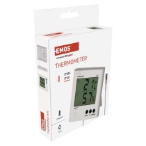 Termometr z higrometrem E8471, sonda przewodowa 