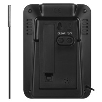 Termometr z higrometrem E0121, sonda przewodowa, budzik