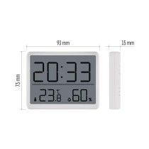 Digitální teploměr s vlhkoměrem, bezdrátové čidlo, budík, datum E6210