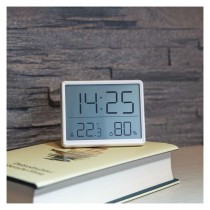 Digitální teploměr s vlhkoměrem, bezdrátové čidlo, budík, datum E6210